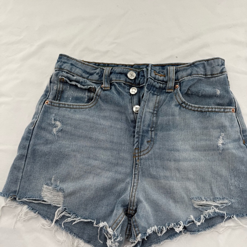 Wild Fable Denim Blue Women's Distressed Shorts